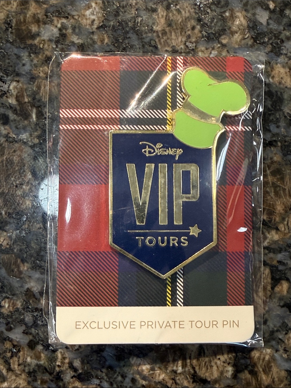 Disney VIP Tours Enamel Pin with Navy and Lime Accents